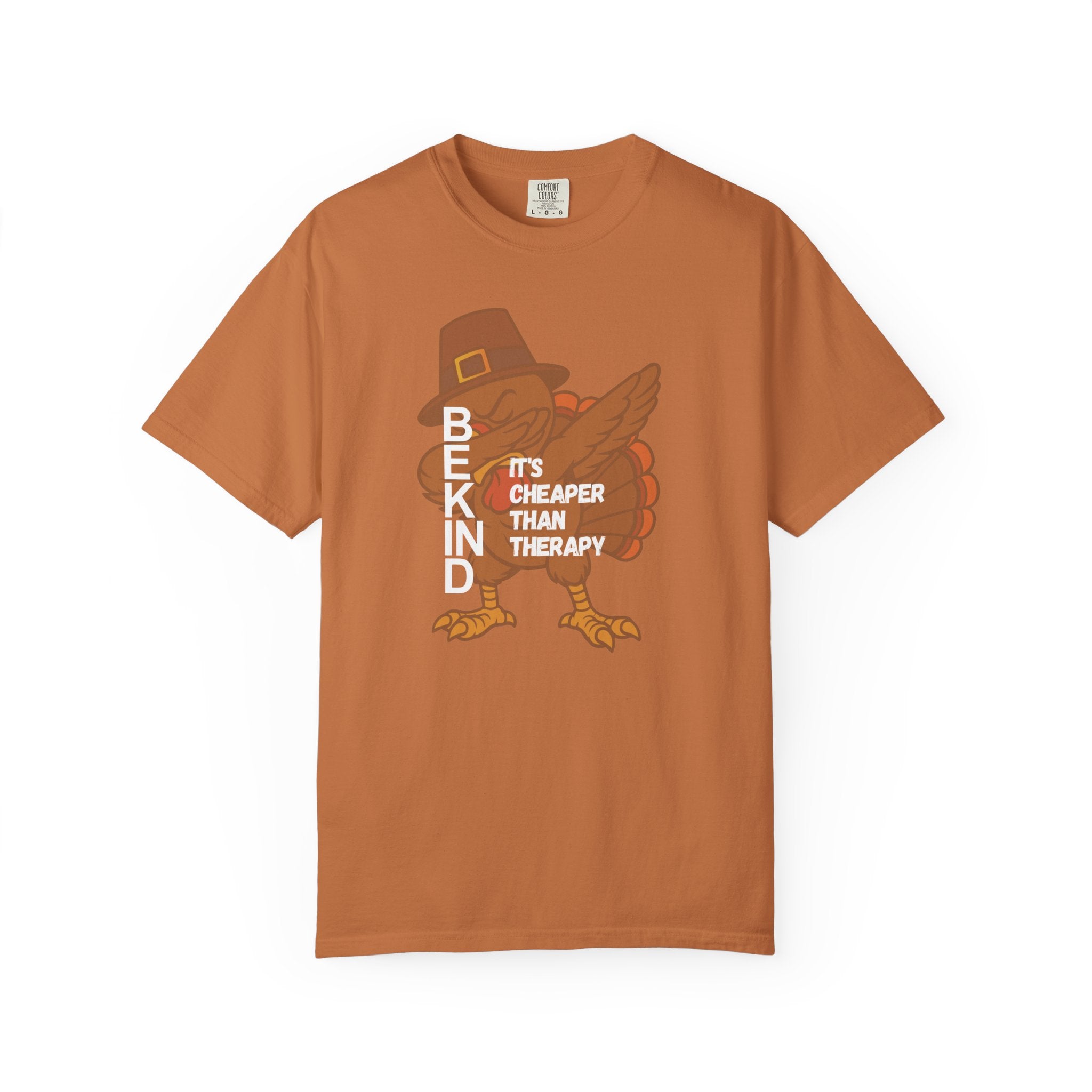 Thanksgiving Turkey T‑Shirt — "Cheaper Than Therapy" Funny Holiday Tee