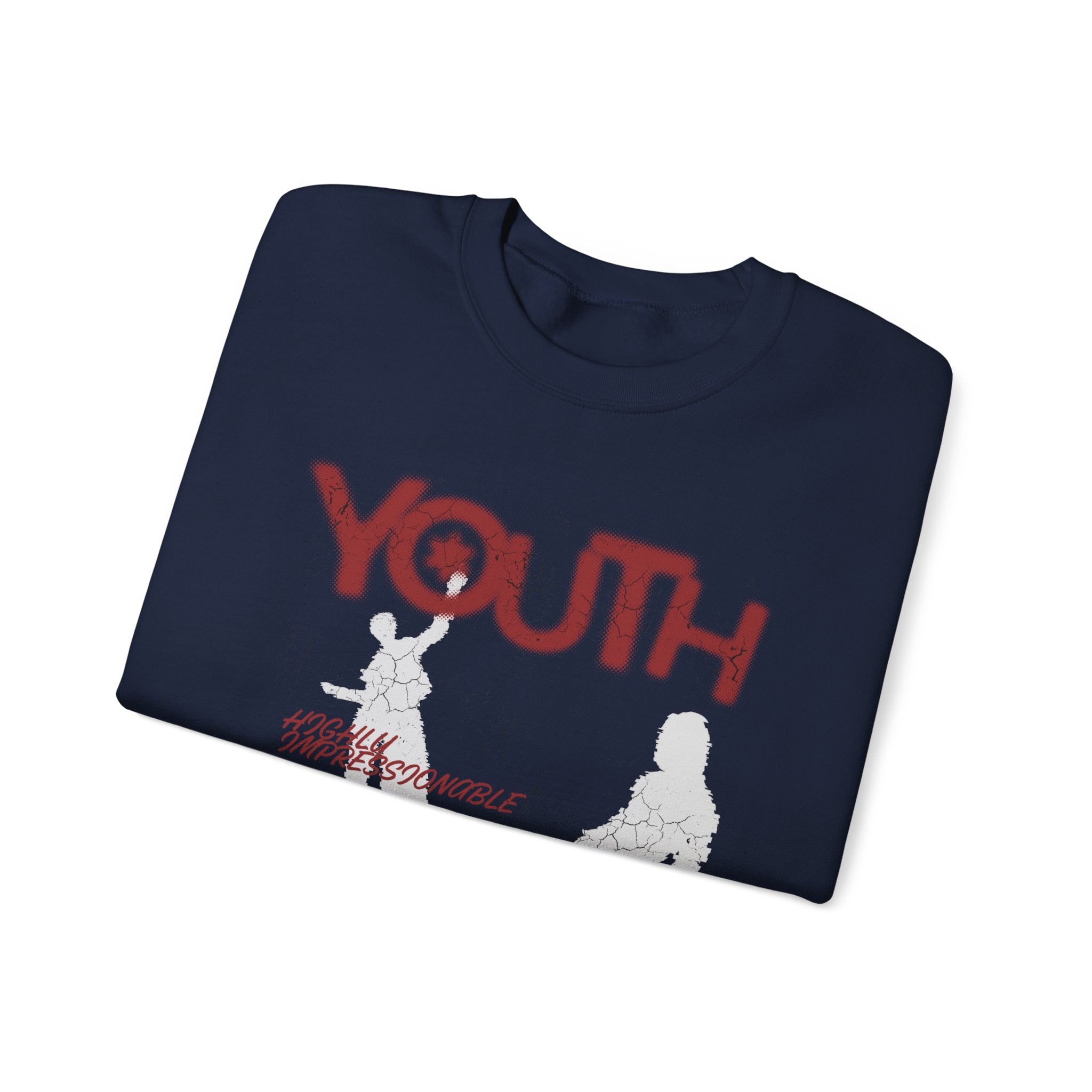 "Youth- No One is Born Racist" Retro Crewneck Sweatshirt