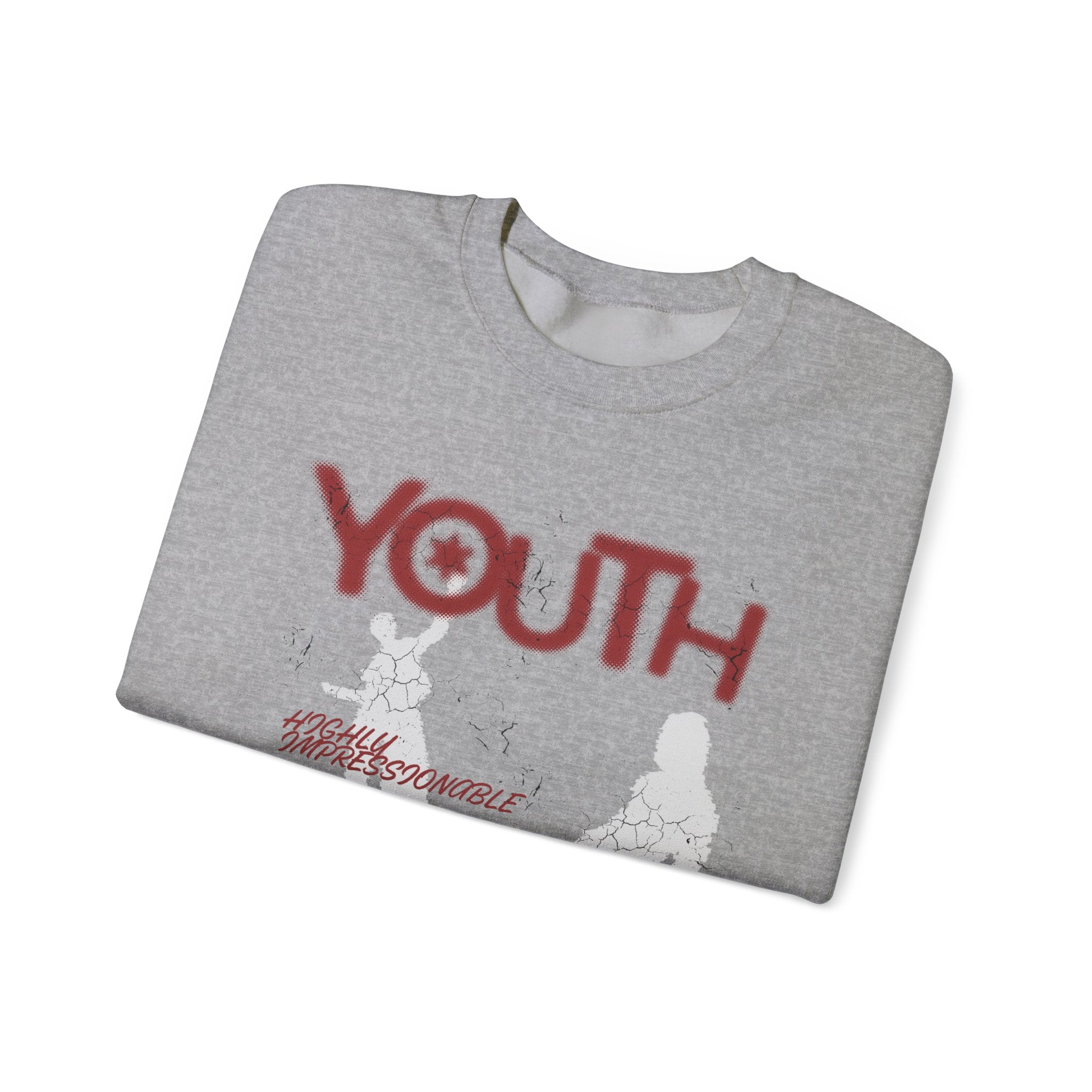 "Youth- No One is Born Racist" Retro Crewneck Sweatshirt
