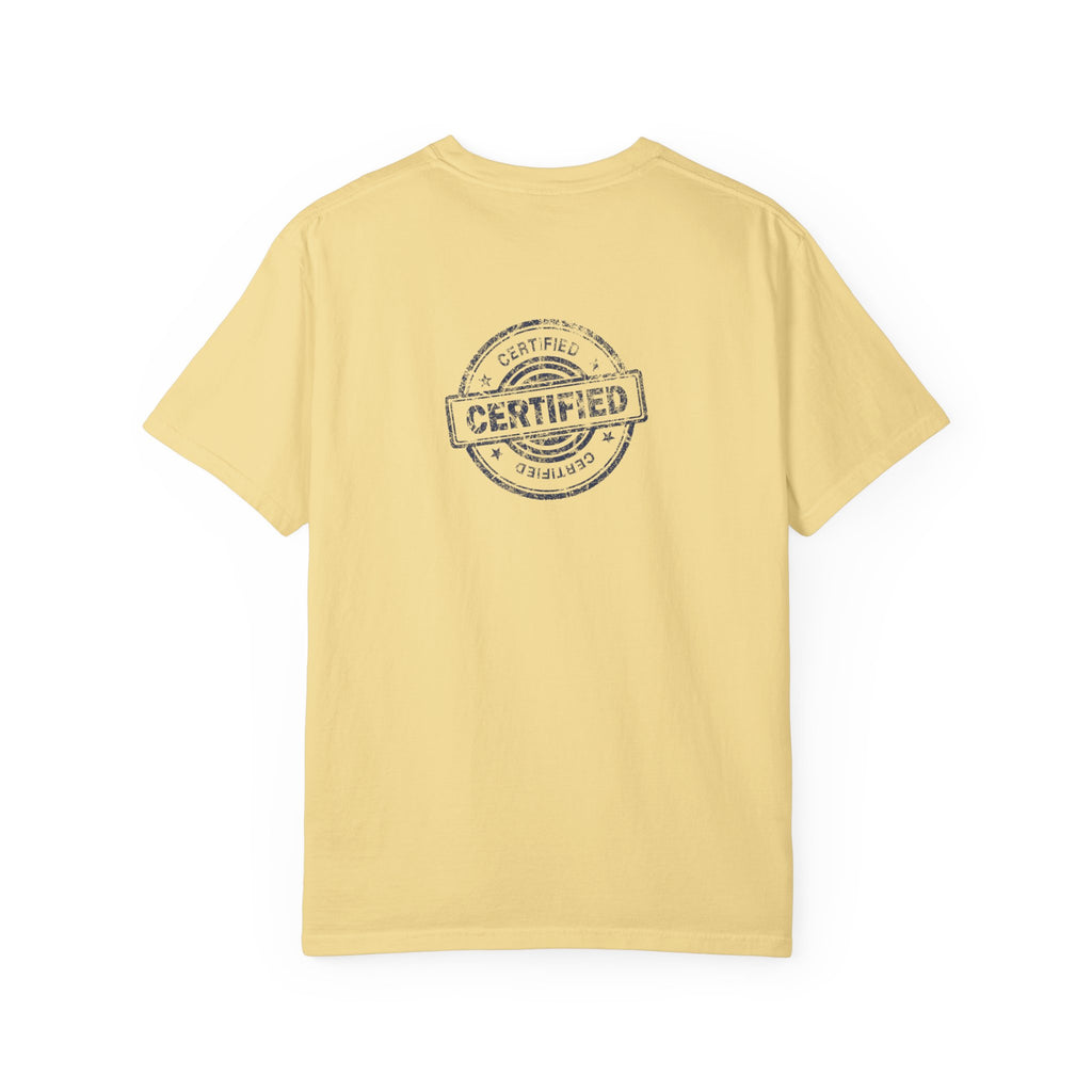 Good Human T‑Shirt — 'Good Human' Front & 'Certified' Stamp Back Graphic Tee