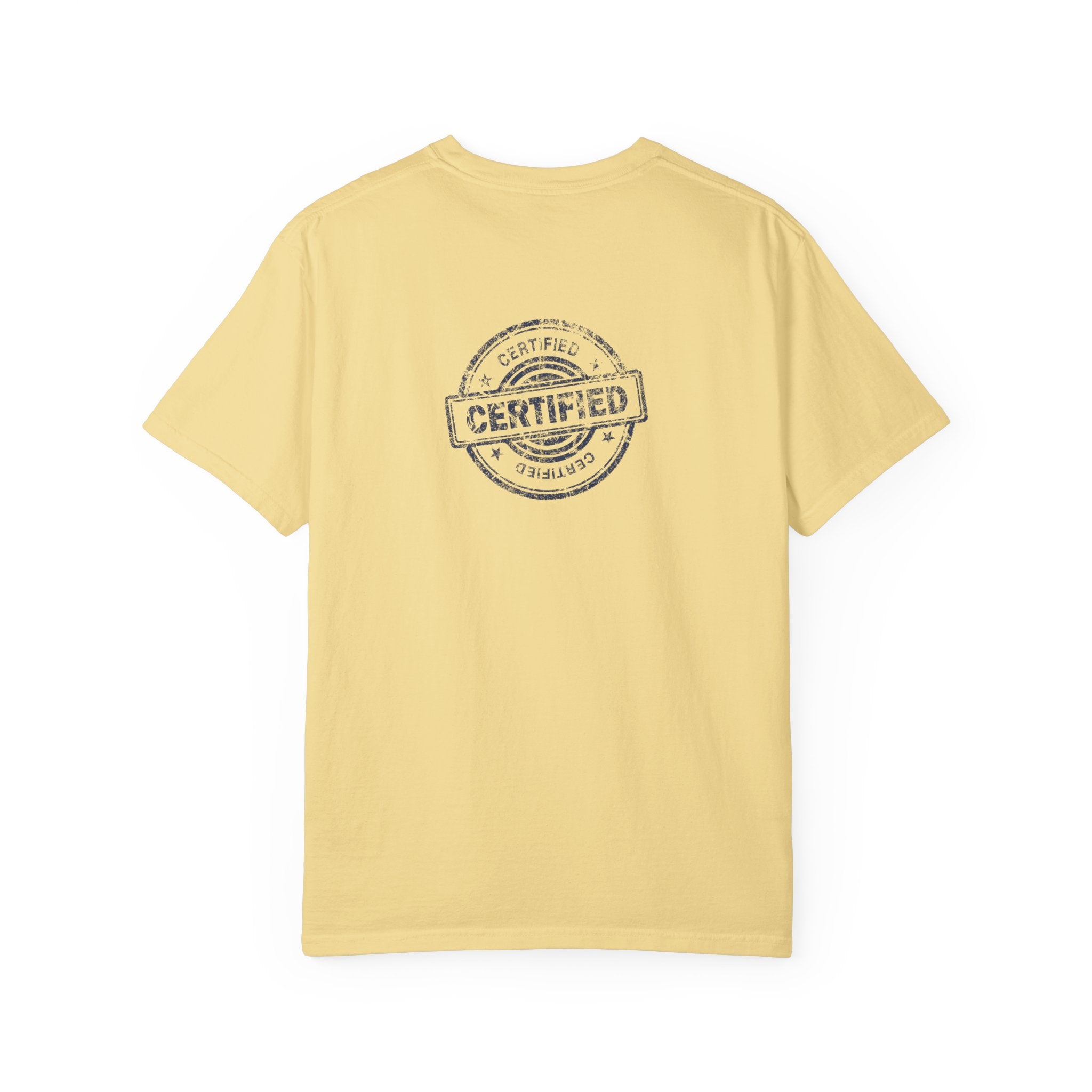 Good Human T‑Shirt — 'Good Human' Front & 'Certified' Stamp Back Graphic Tee