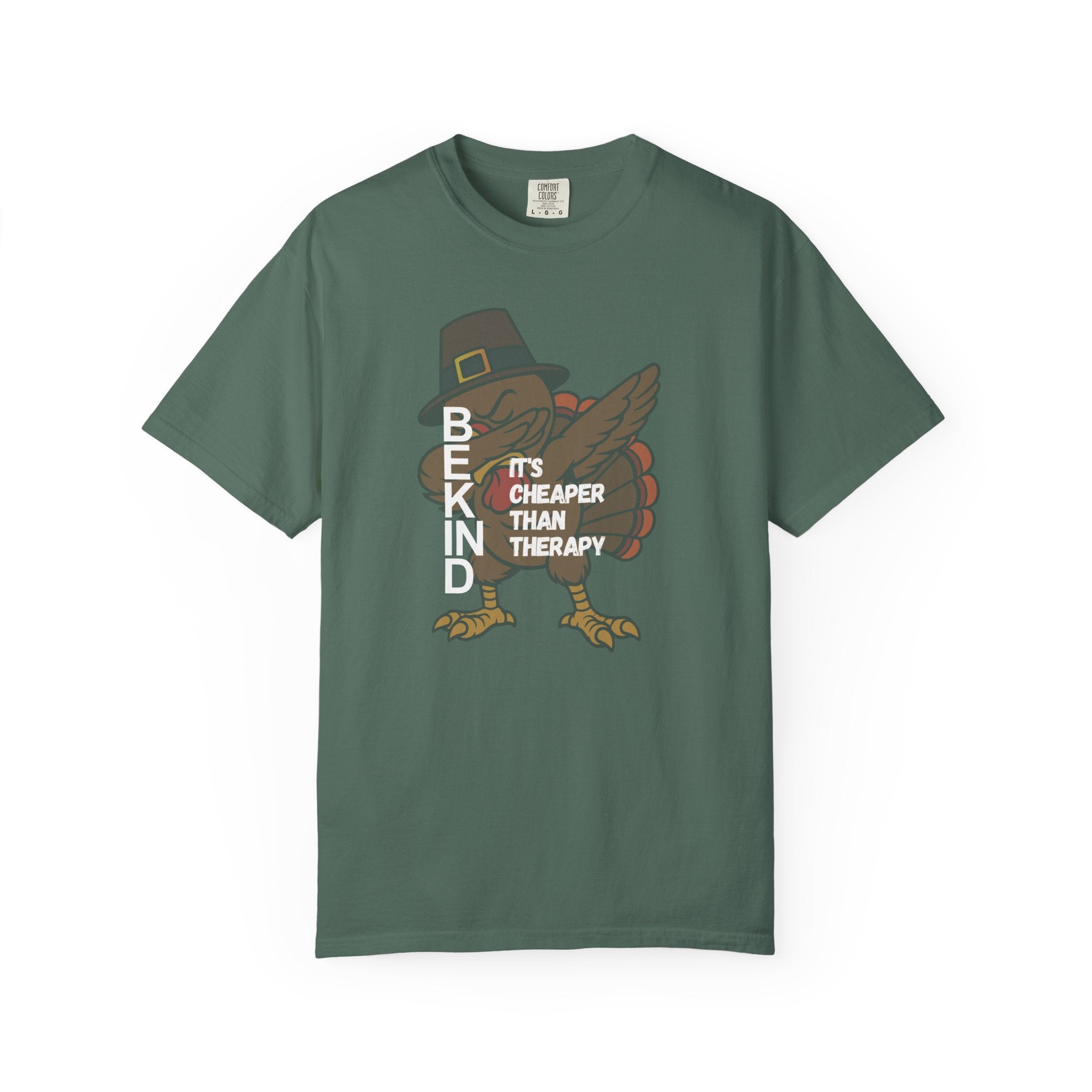 Thanksgiving Turkey T‑Shirt — "Cheaper Than Therapy" Funny Holiday Tee