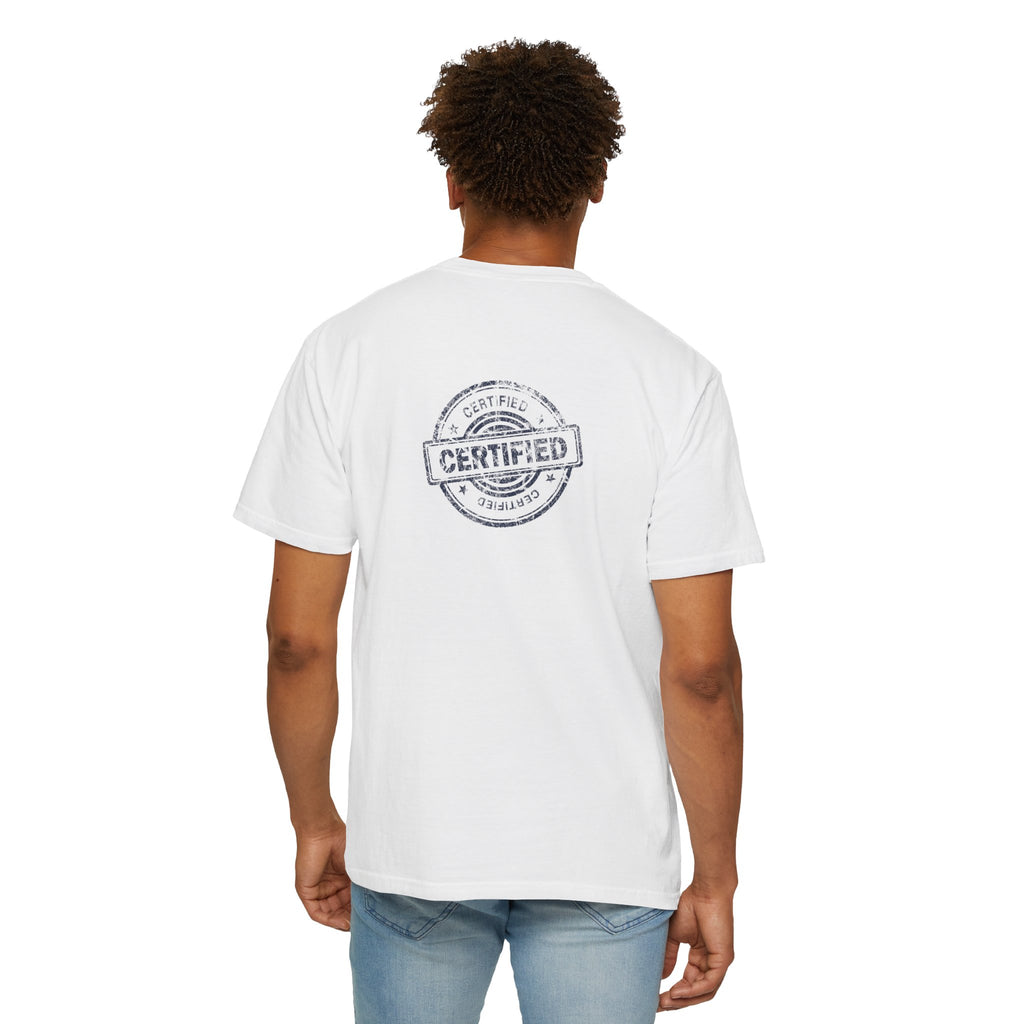 Good Human T‑Shirt — 'Good Human' Front & 'Certified' Stamp Back Graphic Tee