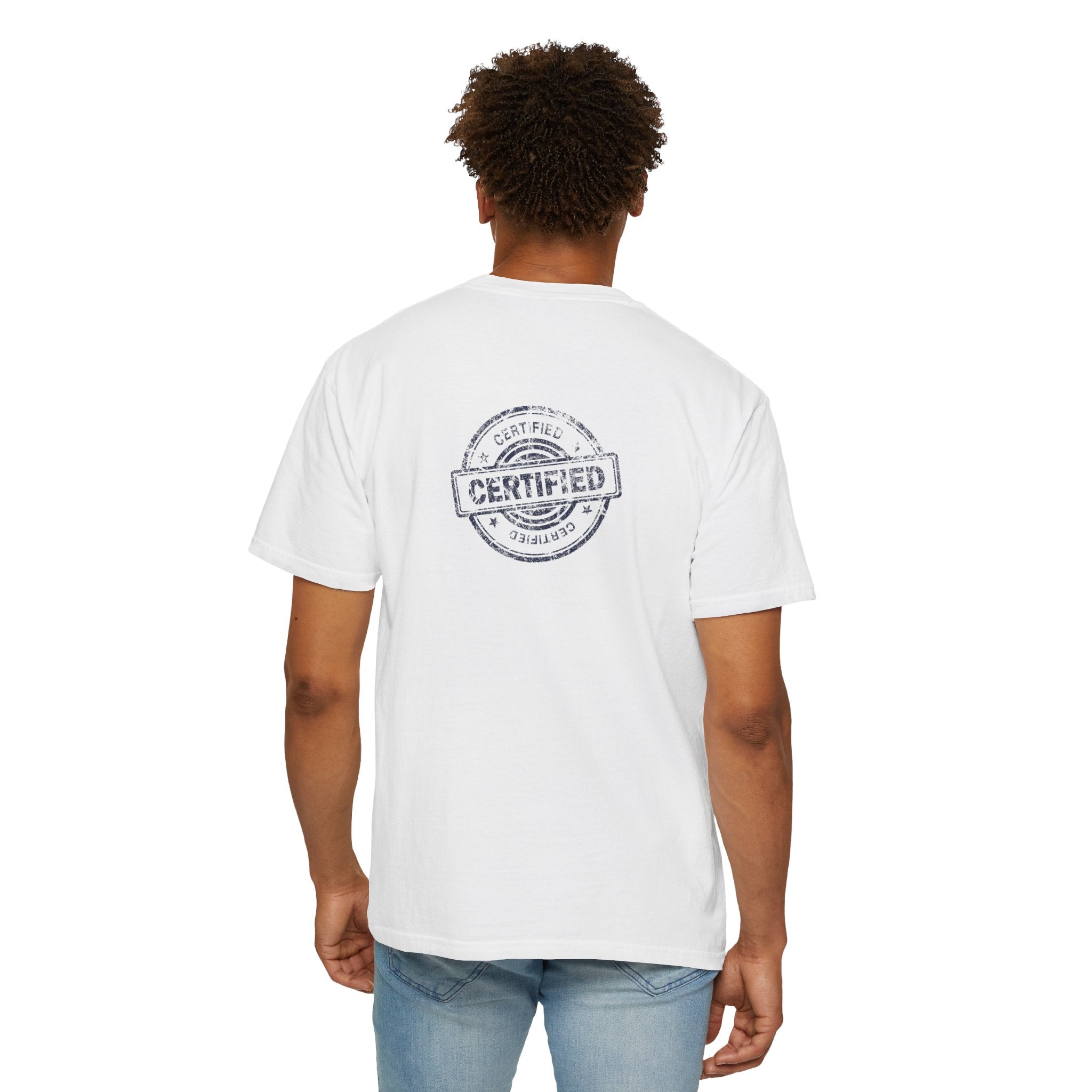 Good Human T‑Shirt — 'Good Human' Front & 'Certified' Stamp Back Graphic Tee