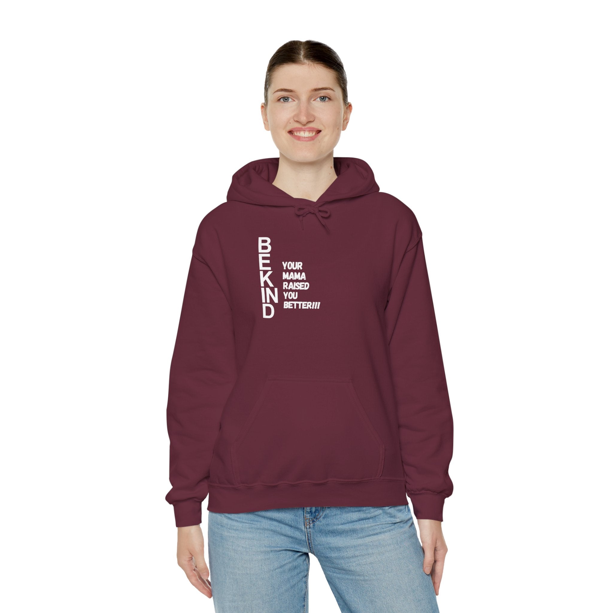 BE KIND Hoodie — 'Be Kind' Message Sweatshirt for Everyday Comfort