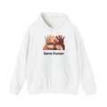 Different Shades Same Human Hoodie — Unity & Diversity Graphic Sweatshirt