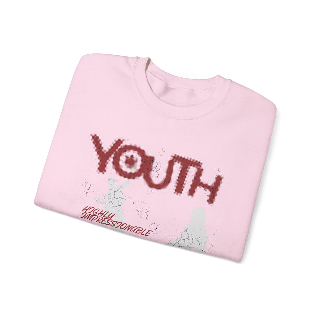 "Youth- No One is Born Racist" Retro Crewneck Sweatshirt