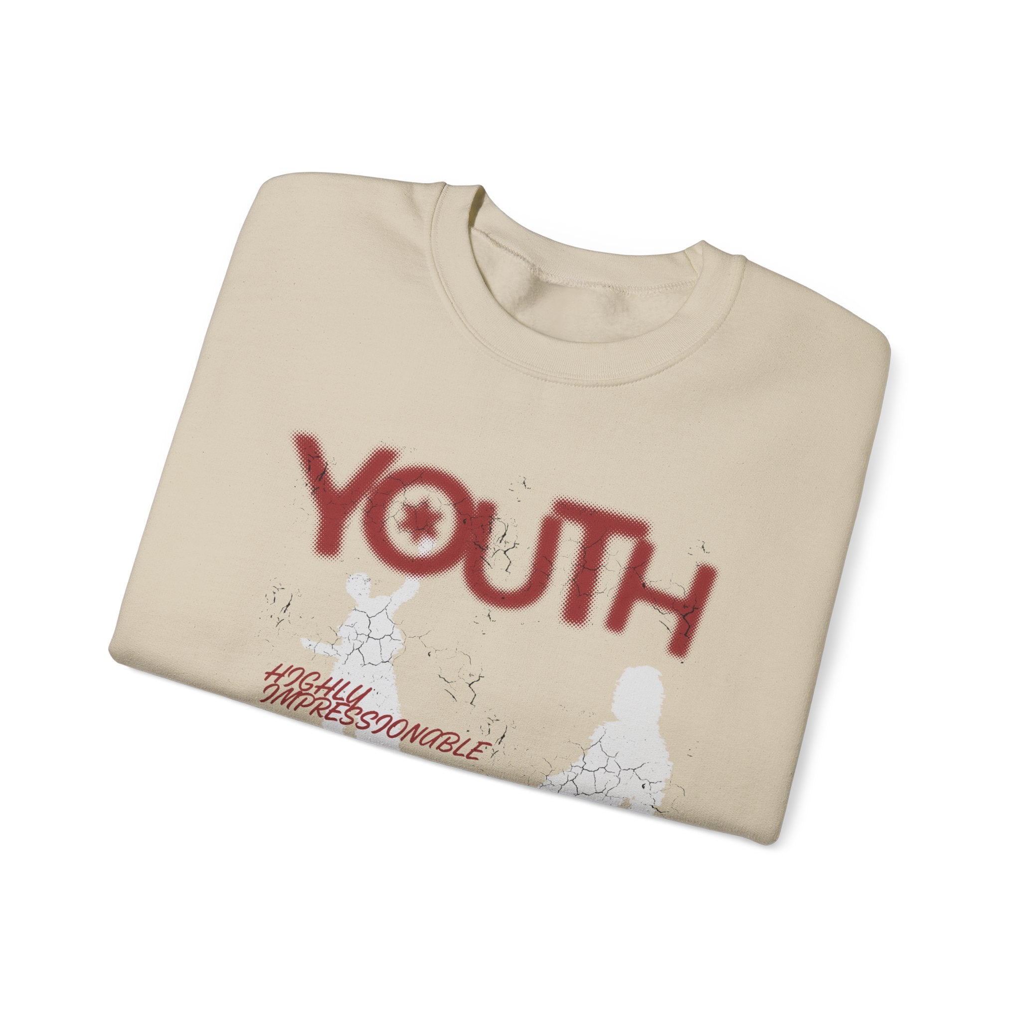 "Youth- No One is Born Racist" Retro Crewneck Sweatshirt