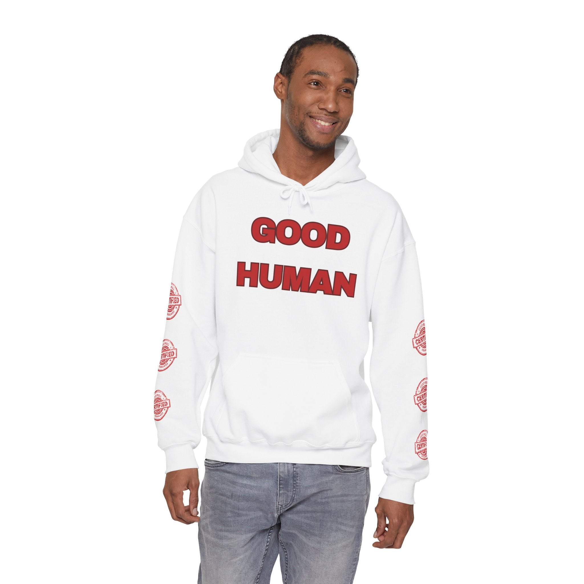Good Human Hoodie — Certified Good Vibes Pullover