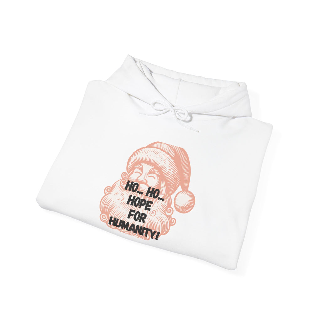 Ho Ho Hope for Humanity Hoodie — Santa Beard Christmas Sweatshirt