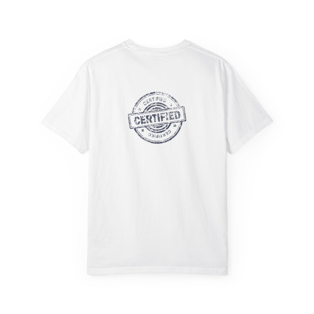 Good Human T‑Shirt — 'Good Human' Front & 'Certified' Stamp Back Graphic Tee