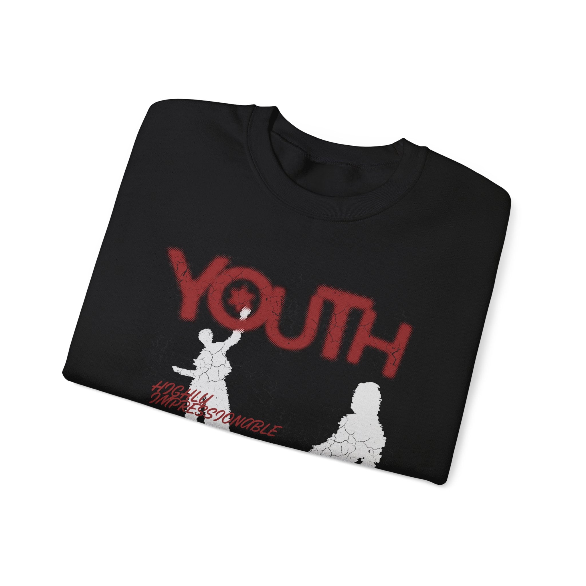 "Youth- No One is Born Racist" Retro Crewneck Sweatshirt
