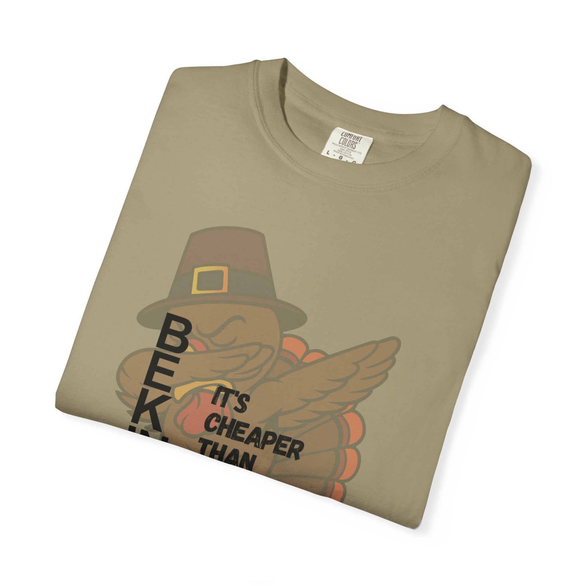 Be Kind Turkey It's Cheaper Than Therapy T-shirt | Thanksgiving Pilgrim Bird